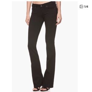 Paige Skyline Boot Jeans in Black Shadow